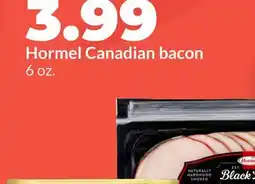 Hy-Vee Hormel Canadian bacon offer