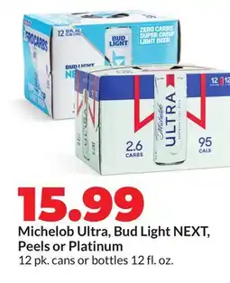 Hy-Vee Michelob Ultra, Bud Light NEXT, Peels or Platinum offer