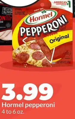 Hy-Vee Hormel pepperoni offer