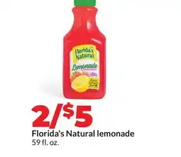 Hy-Vee Florida's Natural lemonade offer