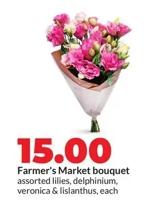 Hy-Vee Farmer's Market bouquet offer