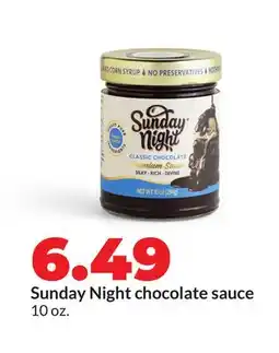 Hy-Vee Sunday Night chocolate sauce offer