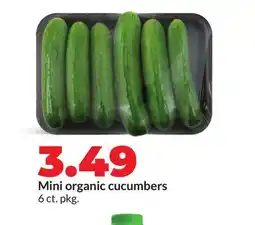 Hy-Vee Mini organic cucumbers offer