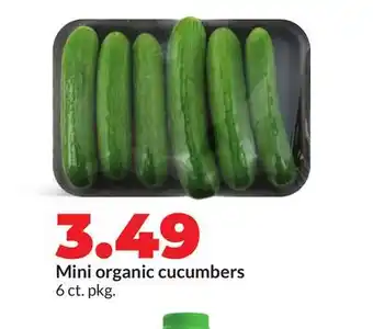 Hy-Vee Mini organic cucumbers offer