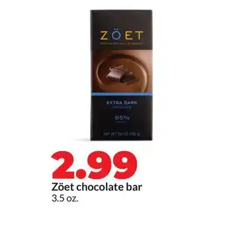 Hy-Vee Zöet chocolate bar offer