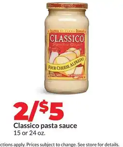 Hy-Vee Classico pasta sauce offer