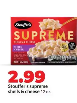 Hy-Vee Stouffer's supreme shells & cheese offer