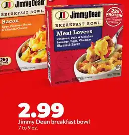 Hy-Vee Jimmy Dean breakfast bowl offer