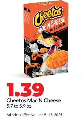 Hy-Vee Cheetos Mac'N Cheese offer