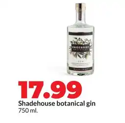 Hy-Vee Shadehouse botanical gin offer