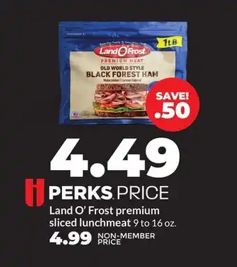 Hy-Vee Land O'Frost premium sliced lunchmeat offer