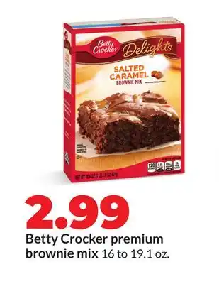 Hy-Vee Betty Crocker premium brownie mix offer