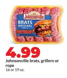 Hy-Vee Johnsonville brats, grillers or rope offer
