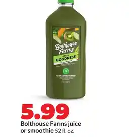 Hy-Vee Bolthouse Farms juice or smoothie offer