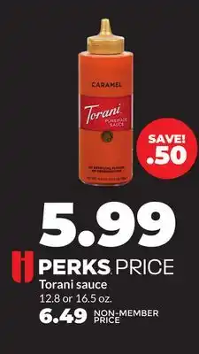 Hy-Vee Torani sauce offer