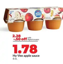 Hy-Vee Hy-Vee apple sauce offer
