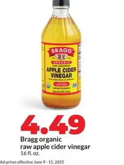 Hy-Vee Bragg organic raw apple cider vinegar offer