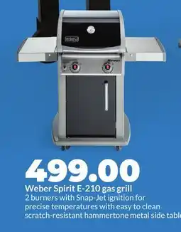 Hy-Vee Weber Spirit E-210 gas grill offer