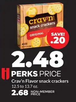 Hy-Vee Crav'n Flavor snack crackers offer