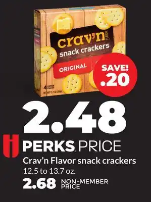 Hy-Vee Crav'n Flavor snack crackers offer