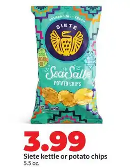 Hy-Vee Siete kettle or potato chips offer
