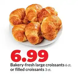 Hy-Vee Bakery-fresh large croissants 6 ct. or filled croissants 3 ct offer