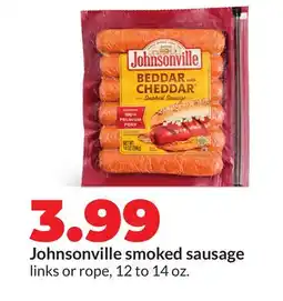 Hy-Vee Johnsonville smoked sausage offer