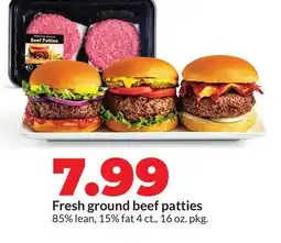 Hy-Vee Fresh ground beef patties offer