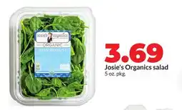 Hy-Vee Josie's Organics salad offer