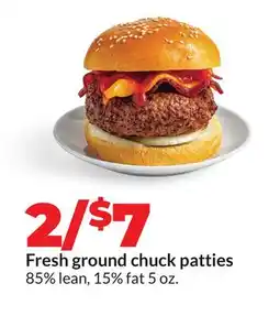 Hy-Vee Fresh ground chuck patties offer