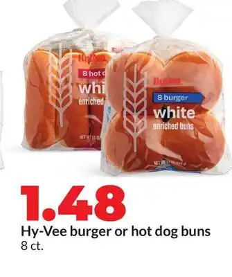 Hy-Vee Hy-Vee burger or hotdog buns offer