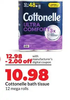 Hy-Vee Cottonelle bath tissue offer