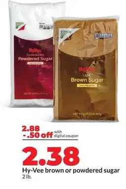 Hy-Vee Hy-Vee brown or powdered sugar offer