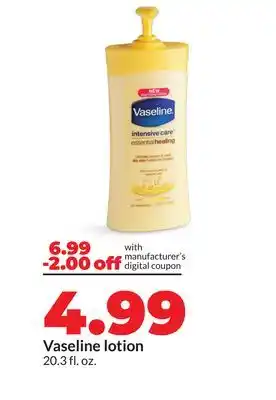 Hy-Vee Vaseline lotion offer