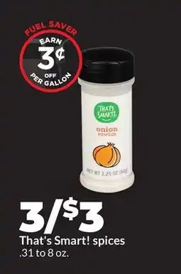 Hy-Vee That's Smart! spices offer