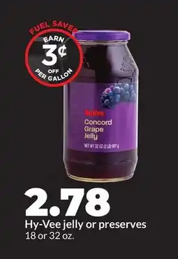 Hy-Vee Hy-Vee jelly or preserves offer