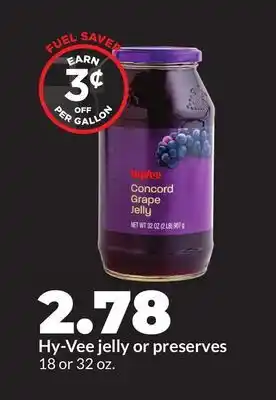Hy-Vee Hy-Vee jelly or preserves offer