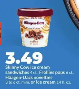 Hy-Vee Häagen-Dazs novelties or ice cream offer