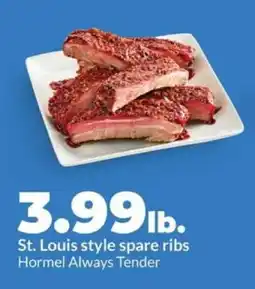 Hy-Vee St. Louis Style Spare Ribs offer