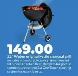 Hy-Vee Weber original kettle charcoal grill offer