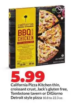 Hy-Vee California Pizza Kitchen BBQ Chicken Pizza offer