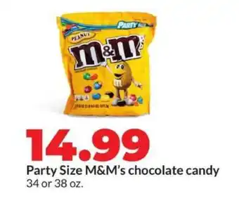 Hy-Vee M&M's chocolate candy offer