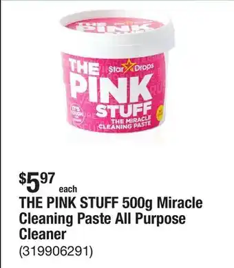 The Home Depot THE PINK STUFF 500g Miracle Cleaning Paste All Purpose Cleaner offer