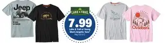 Meijer Lake & Trail or Young Men's Graphic Tees offer