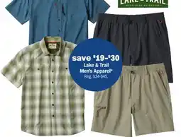 Meijer Lake & Trail Men's Apparel offer