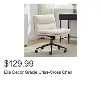 Costco Elle Decor Gracie Criss-Cross Chair offer