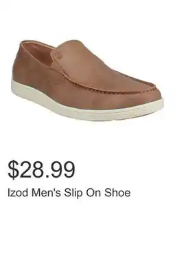 Costco Izod Men's Slip On Shoe offer