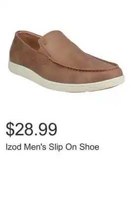 Costco Izod Men's Slip On Shoe offer