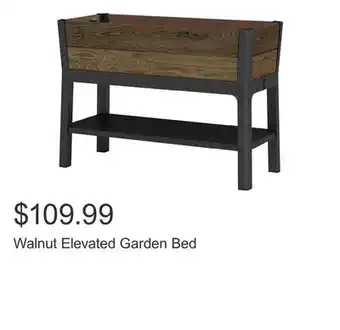 Costco Walnut Elevated Garden Bed offer