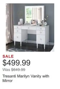 Costco Tresanti Marilyn Vanity with Mirror offer